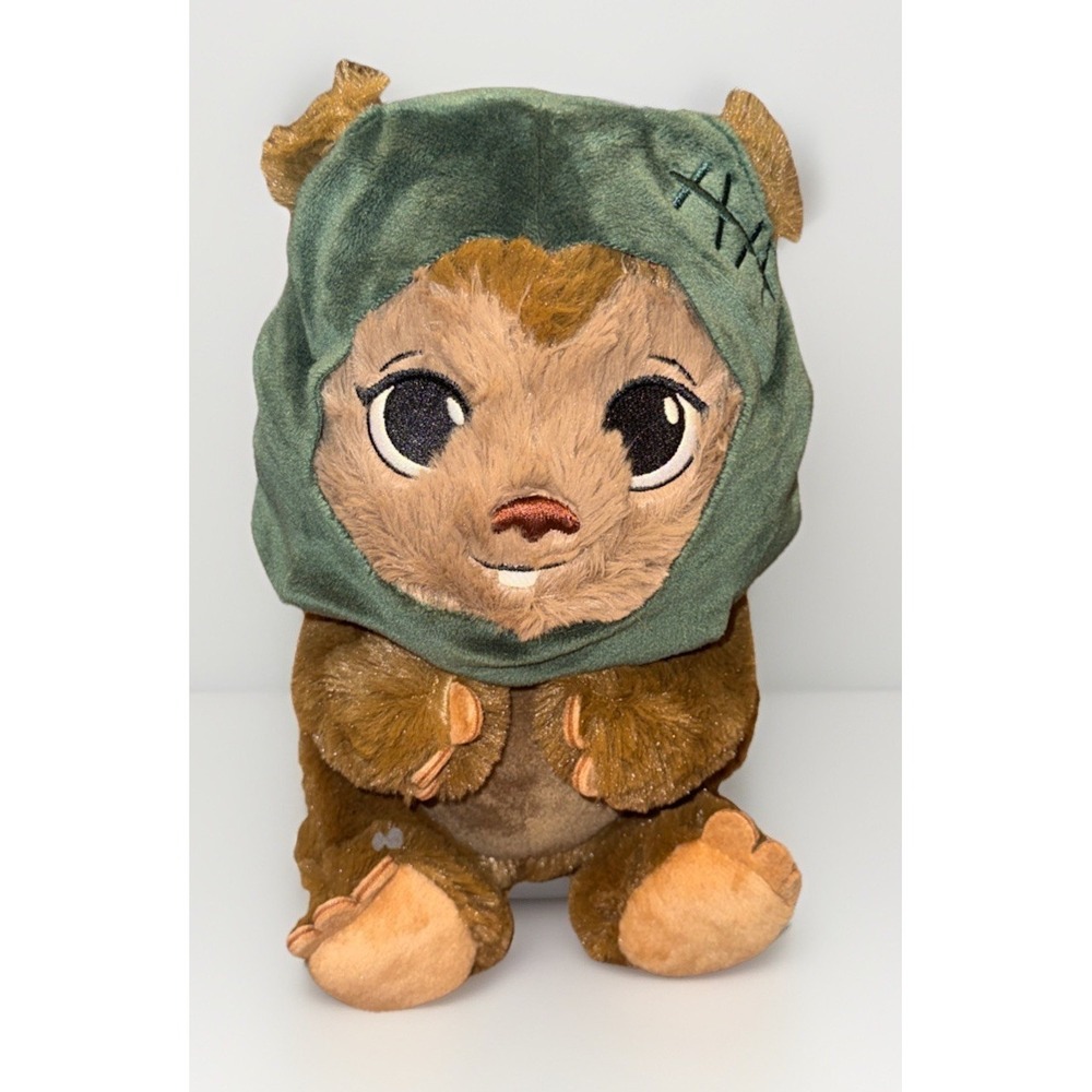 Disney Parks Baby Ewok Star Wars 10-inch Plush Stuffed Toy Adorable EUC
